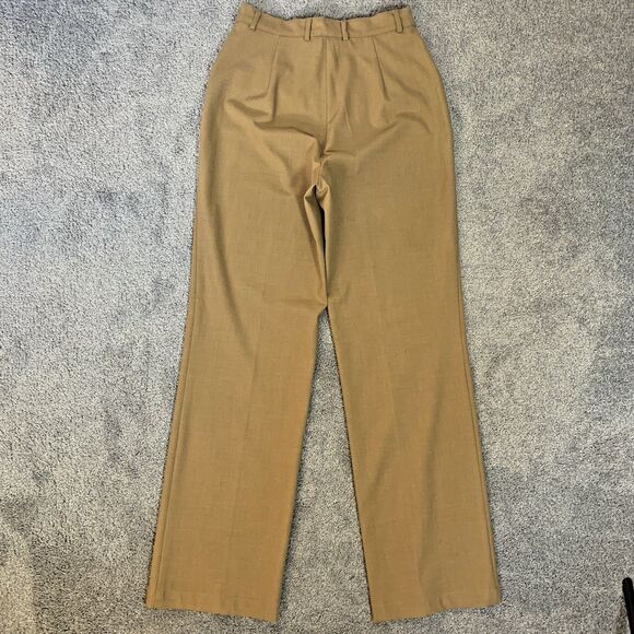 St John Sport by Marie Gray Tan Pants Womens Size 2 Stretch Career Casual Logo - Picture 5 of 11